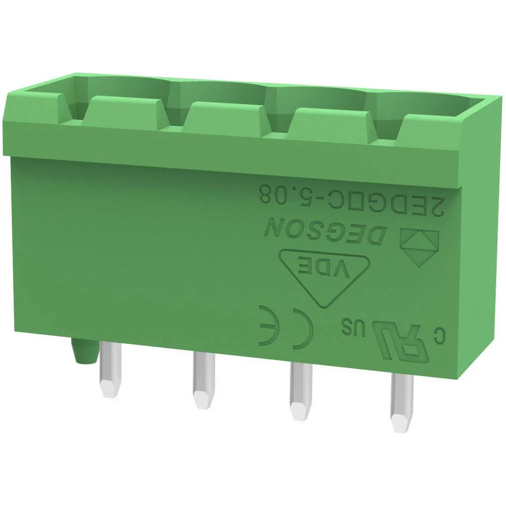 Degson Kućište utiča za tiskanu pločicu Ukupan broj polova 2 Raster: 5 mm 2EDGVC-5.0-02P-14-100A(H) 1800 ST slika