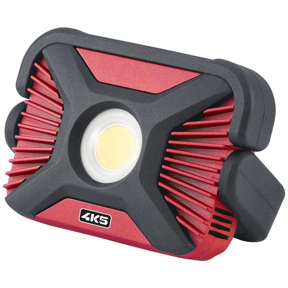 Neosjetljivi LED reflektor s dobrim osvjetljenjem i integriranim power bankom, prikladan za rad na baterije 4K5 Tools HD 2000 HeavyDuty Light reflektor za gradilište    2000 lm  602.402A slika