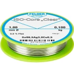 Felder Löttechnik ISO-Core "Clear" SAC305 Lemna žica Svitak Sn96.5Ag3Cu0.5 0.100 kg 1 mm
