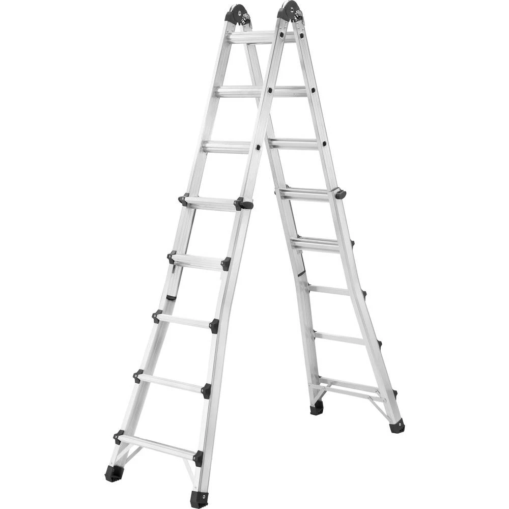 Aluminijum Teleskopska Radna visina (maks.): 5.15 m Hailo MTL 7520-707 Srebrna 17 kg slika