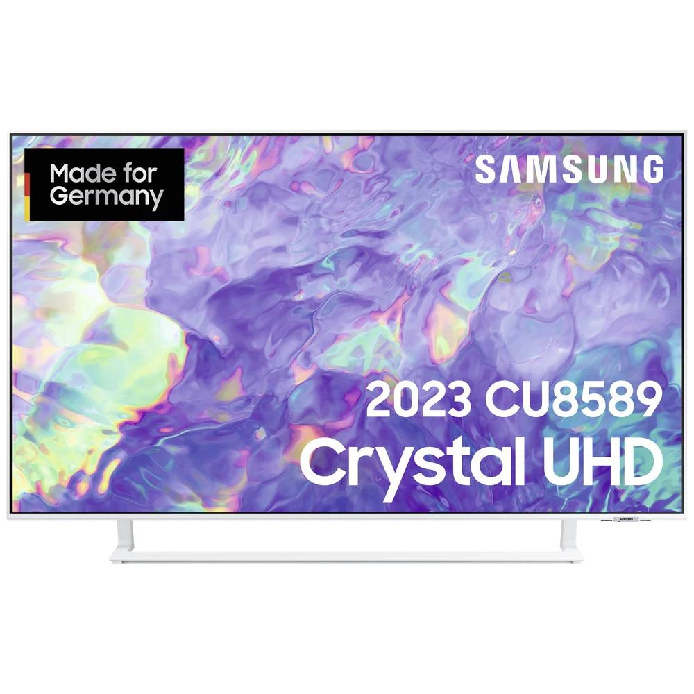 Samsung GU50CU8589UXZG LED-TV 125 cm 50 palac Energetska učinkovitost 2021 G (A - G) ci+, dvb-c, dvb-s2, DVB-T2 hd, UHD, WLAN, Smart TV bijela slika