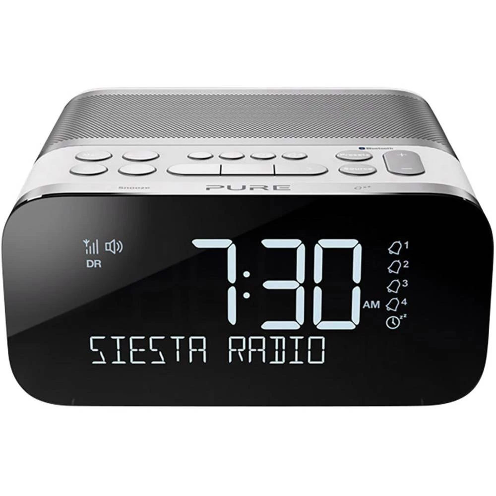 UKW Radio budilica Pure Siesta S6 Bluetooth, UKW, USB Funkcija punjenja baterije Bijela slika