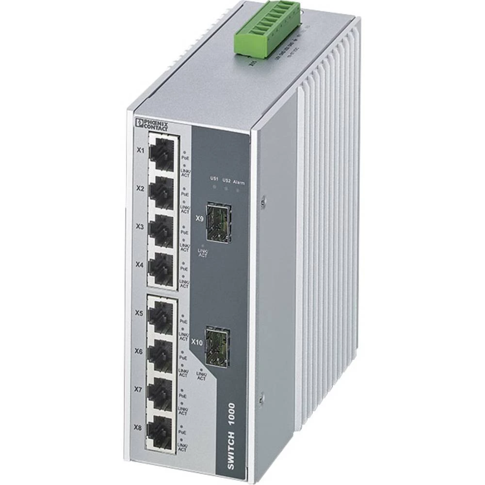 Industrijski eternetski preklopnik Phoenix Contact FL SWITCH 1000T-8POE-GT-2SFP slika