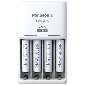 Panasonic Basic BQ-CC51 + 4x eneloop AAA utični punjač nikalj-metal-hidridni micro (AAA), mignon (AA) slika