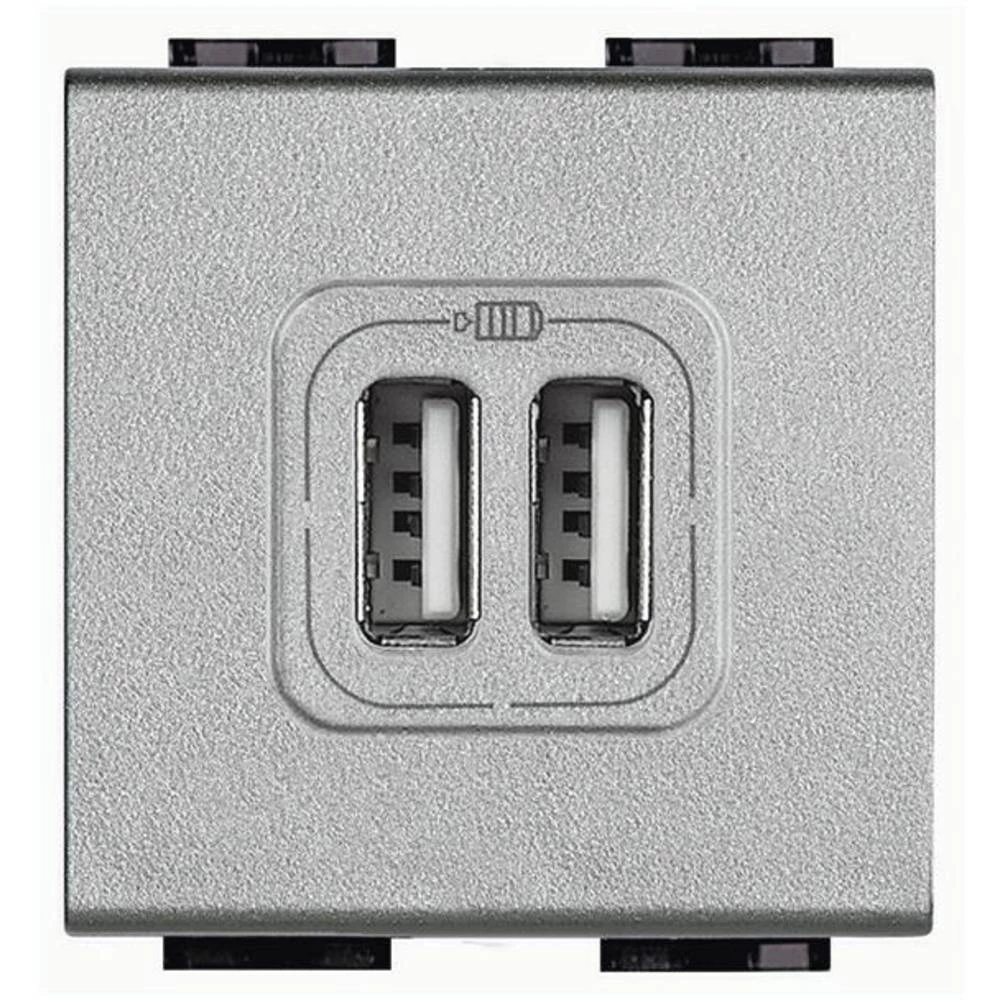 Legrand   USB utičnica Living&Light aluminij boja NT4287C2 slika