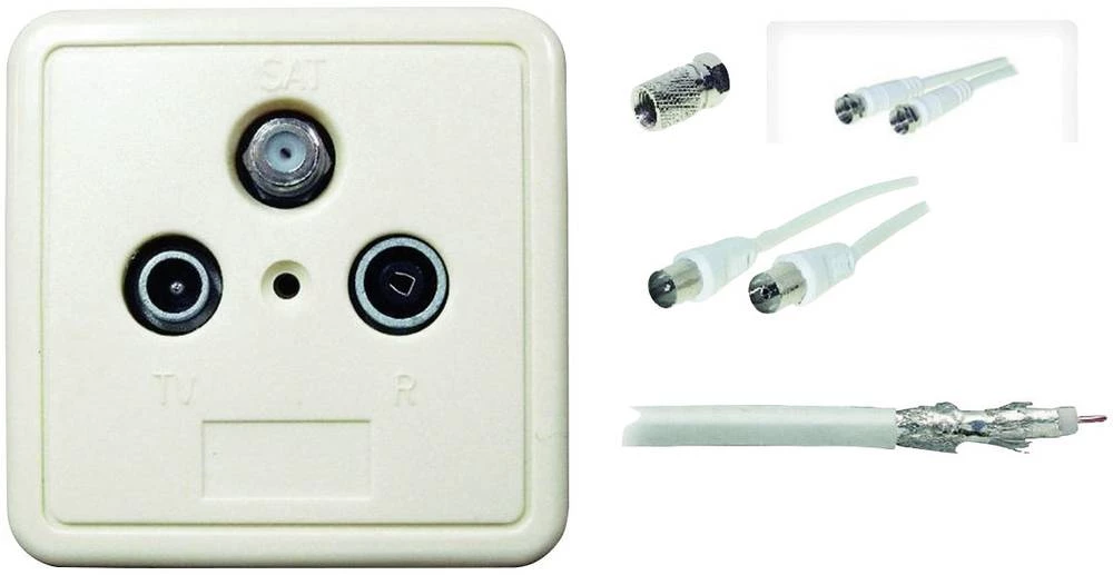 Wittenberg antenski kabel-TV priključak-set 3-puta tip S3/1,5 dB K-102967-10 Wittenberg Antennen slika