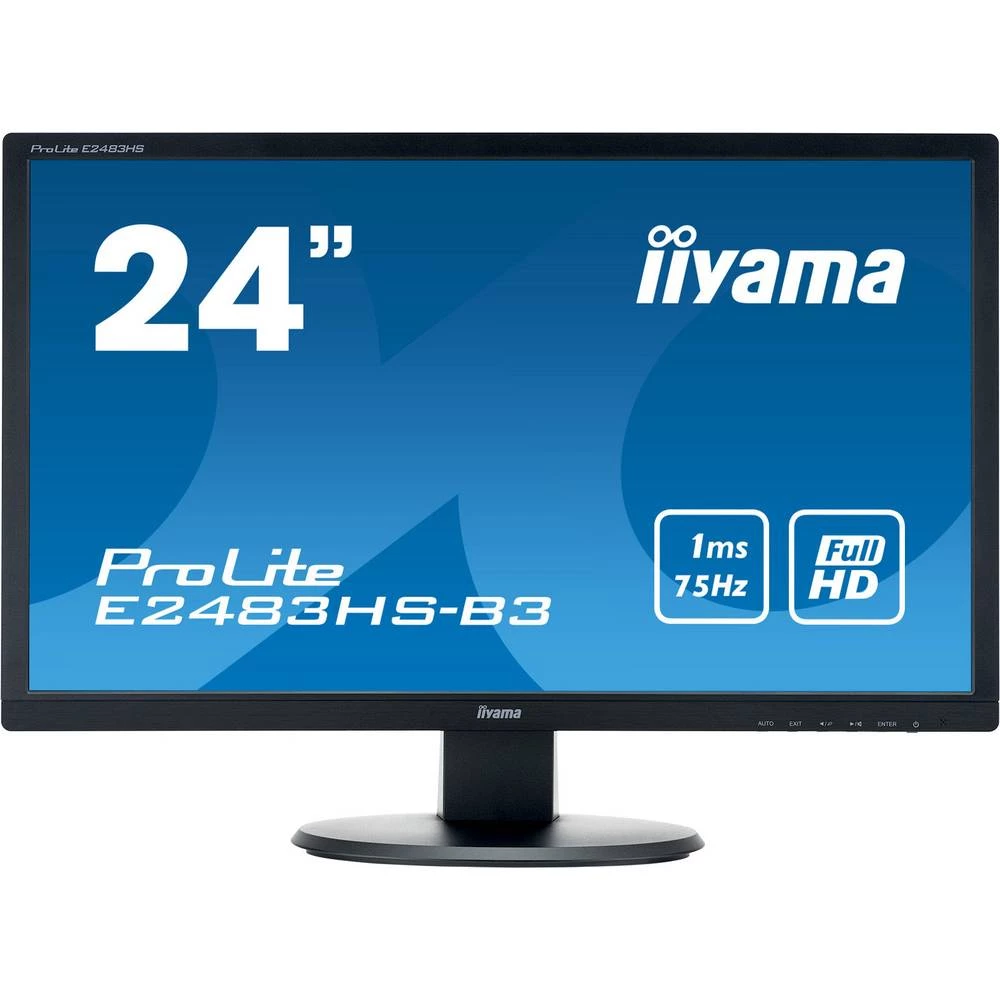 LED zaslon 61 cm (24 ") Iiyama ProLite E2483HS ATT.CALC.EEK A (A+++ - D) 1920 x 1080 piksel Full HD 1 ms HDMI&trade;, DisplayPor slika