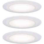 Premium LED ugradna svjetiljka Suon osnovni set IP44 okrugla 90mm 3x5W 3x480lm 230V 2700K saten, bijela Paulmann  LED ugradno svjetlo za kupaonicu 3-dijelni komplet    15 W  satenasta, bijela