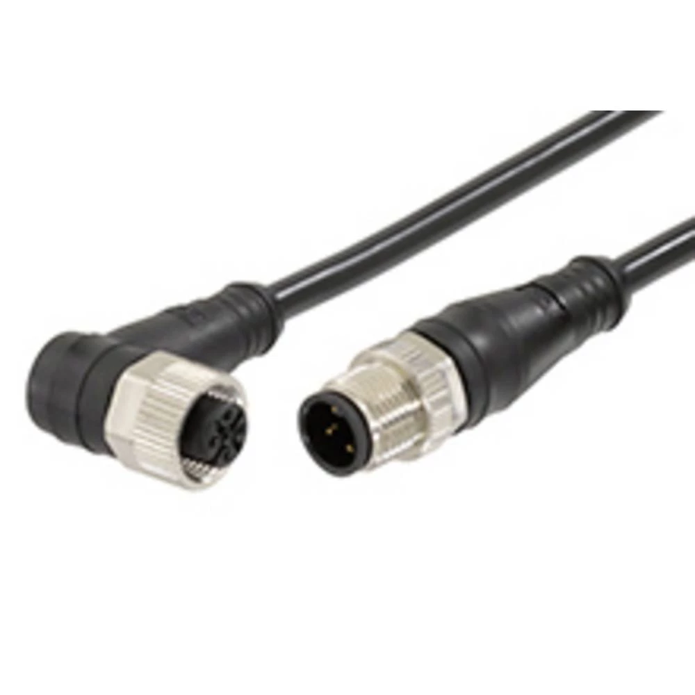 Molex 1200668995 Micro-Change (M12) Double-Ended Cordset with Knurled Hexnut, 5 Poles, Female (Straight) to Male (Straight slika