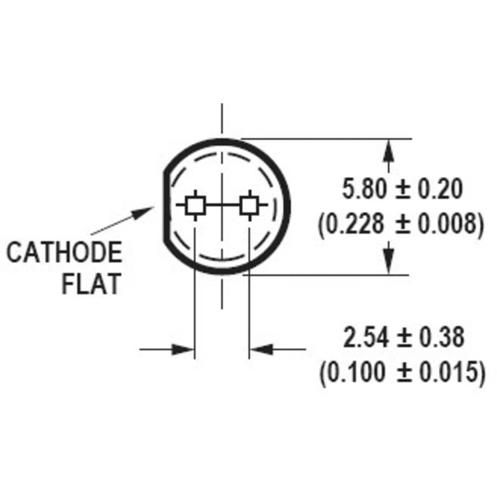 Broadcom HLMP-EL1G-130DD difuzne LED Jantarna boja Okrugli 5 mm 9300 mcd 15 ° 20 mA 2.1 V slika