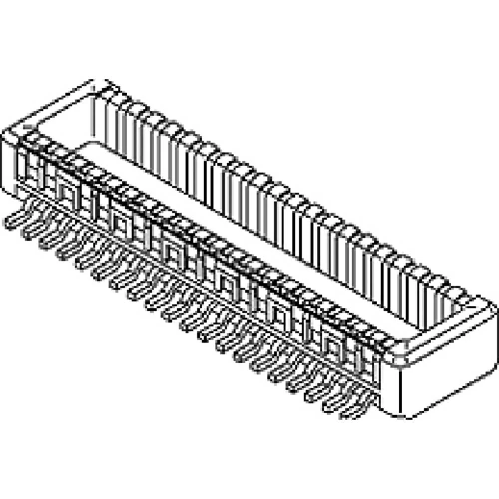 Molex 5003340160 3000 pcs 0.50mm Pitch SlimStack Plug, Surface Mount, Dual Row, Vertical, 2.50mm Stack Height, 16 Circuits slika