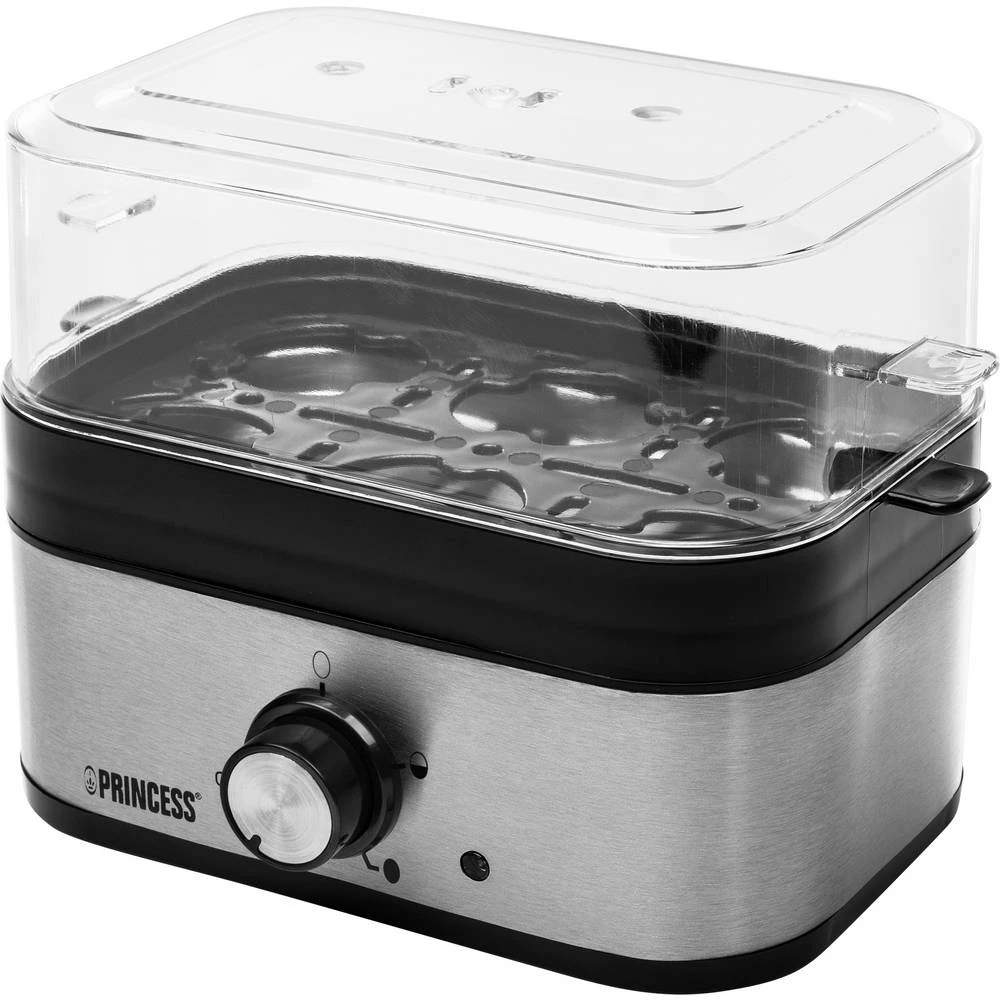 Princess 01.262041.01.001 kuhalo za jaja indikatorska lampica, funkcija tajmer, bez BPA srebrno-crna slika