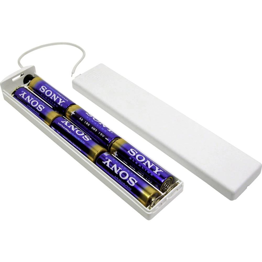 Kutija baterija 6x Mignon (AA) Kabel (D x Š x V) 166 x 35 x 18 mm MPD BK-6089 slika