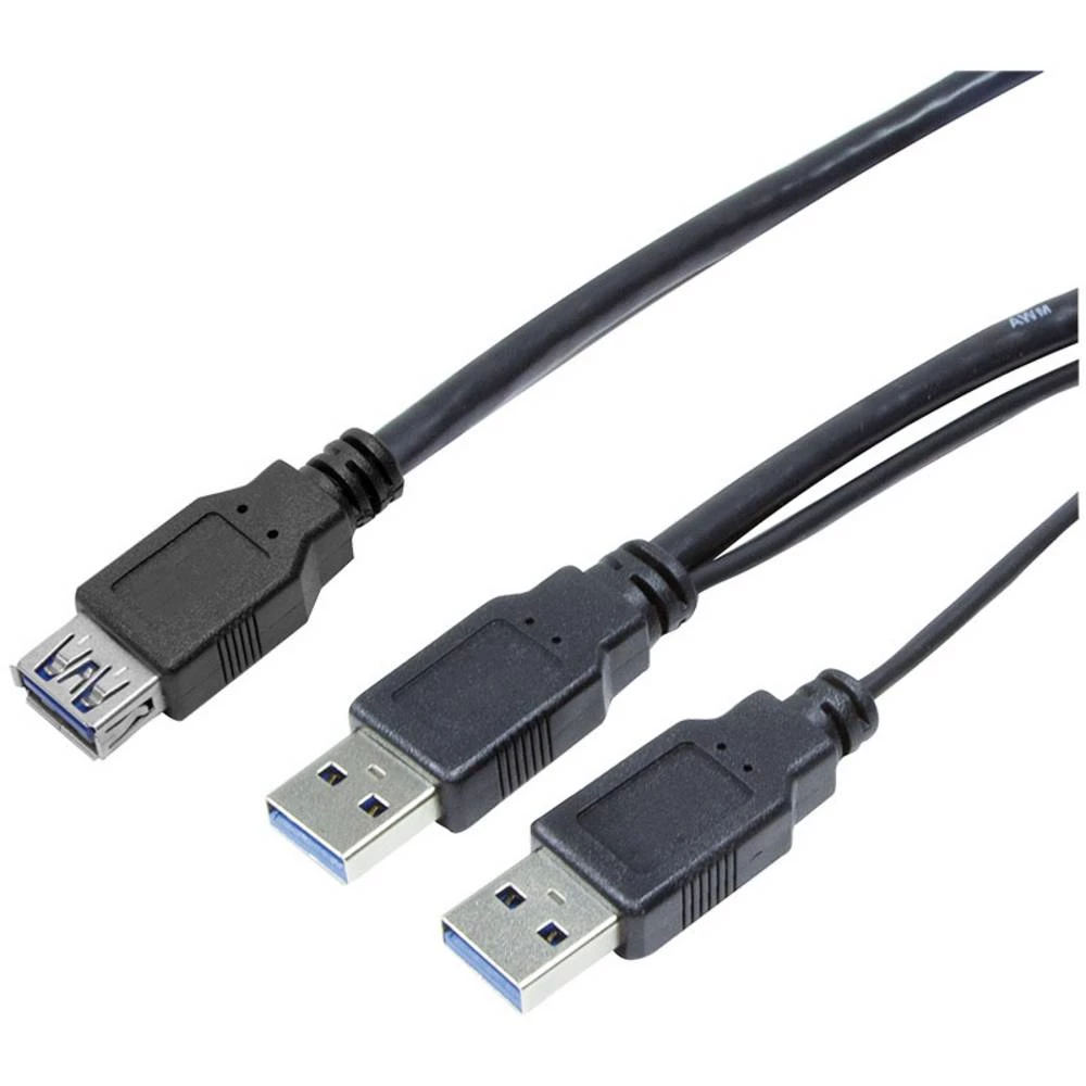 LogiLink        USB 3.2 gen. 1 (USB 3.0)    USB-A utikač, USB-A utičnica    0.30 m    crna slika