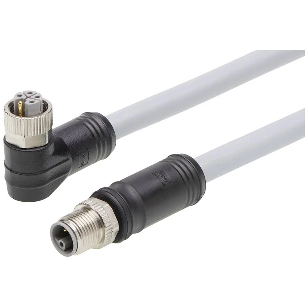 Molex 1205010212 utični konektor za senzor/aktivator, konfekcionirani ženski konektor, kutni, ravni muški konektor 5 m B slika