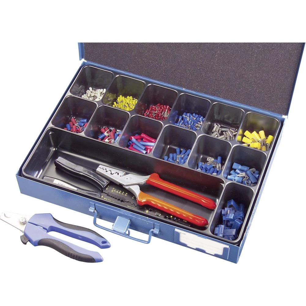 810781 asortiman konektora za stiskanje 0.705 mm² 10 mm² bijela, žuta, crvena, plava boja, metalna 1403 kom. slika