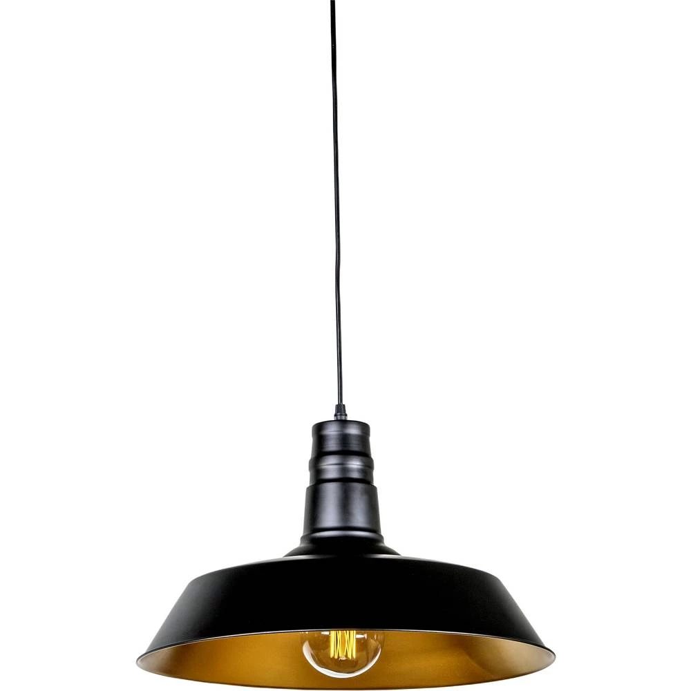 Heitronic PRAG 27709 viseća svjetiljka E27 crna/zlatna slika