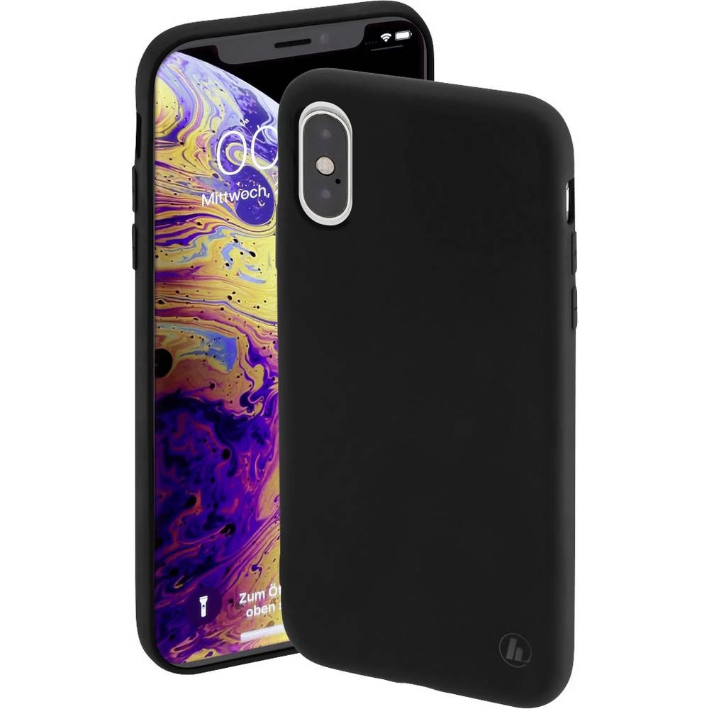 Hama Finest Feel etui Apple iPhone X, iPhone XS crna slika