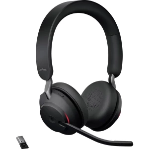 Jabra Evolve2 65 MS telefon Over Ear Headset Bluetooth® stereo crna  kontrola glasnoće, indikator napunjenosti baterije, utišavanje mikrofona slika