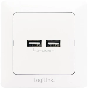 LogiLink PA0163 2-struki USB utičnica za punjenje IP20 Bijela slika