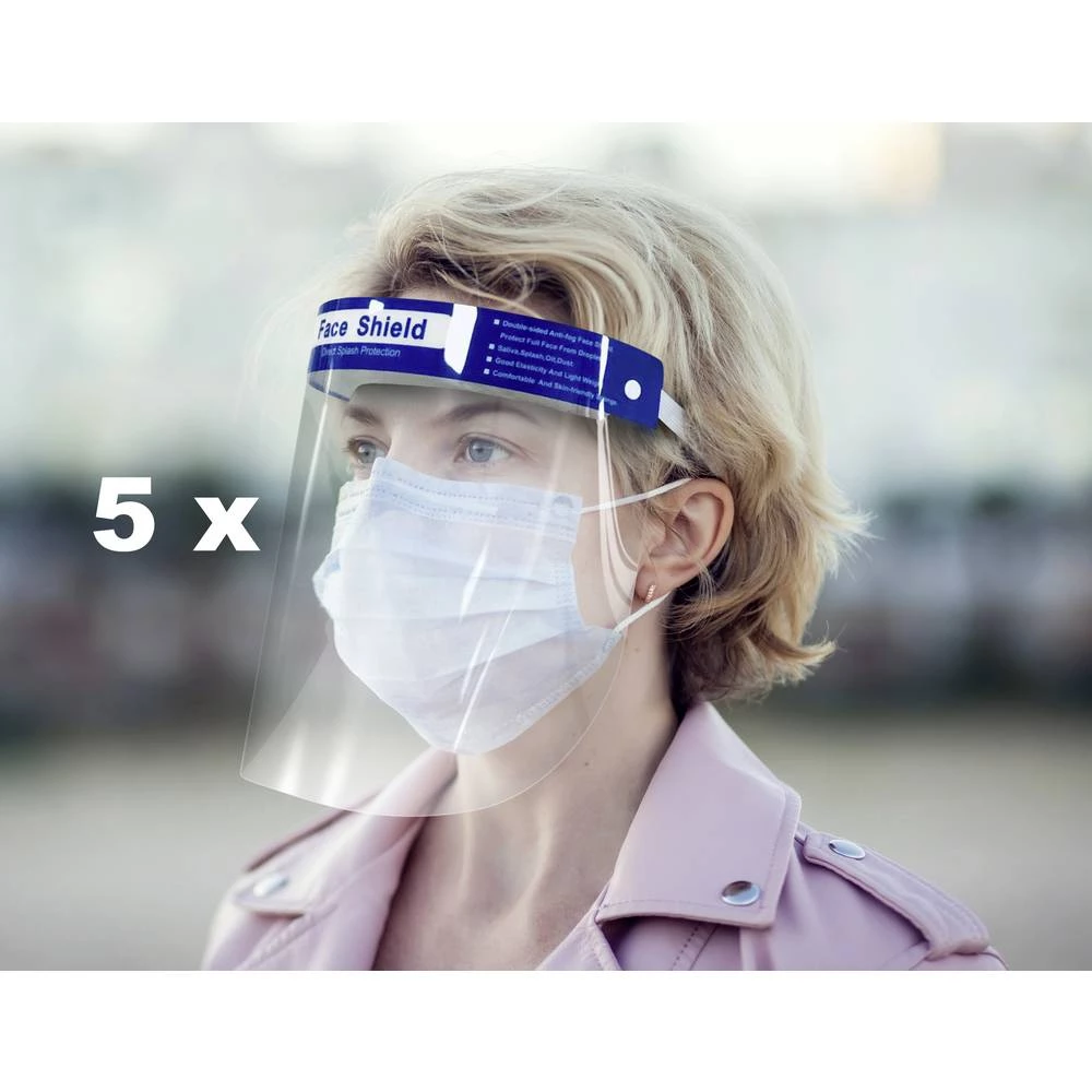 Zaštitni vizir uklj. zaštita protiv zamagljivanja prozirna DIN EN 166 5 St. slika