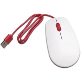 Raspberry Pi® USB miš Optički Bijelo-crvena