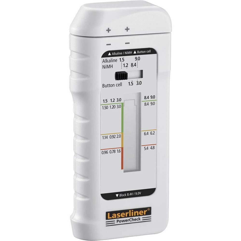 Laserliner PowerCheck Ispitivač baterije za prikaz stanja napunjenosti baterija i punjivih baterija slika