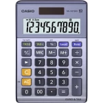 Stolni kalkulator Casio MS-100TERII Ljubičasto-siva Zaslon (broj mjesta): 10 solarno napajanje, baterijski pogon (Š x V x d) 103