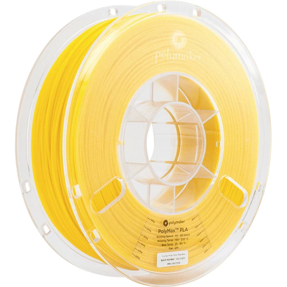 Polymaker PA06007 PolyMAX Tough 3D pisač filament PLA visoka krutost, visoka vlačna čvrstoća, otporan na udarce 1.75 mm 750 g žuta  1 St. slika
