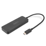 Digitus DS-45333 HDMI / USB-C® adapter [1x USB-C® - 3x ženski konektor HDMI] crna podržava HDMI, High Speed HDMI, bez utičnice za punjenje, Ultra HD (4K) HDMI