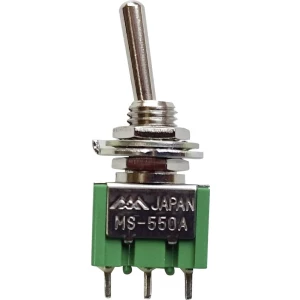 Prevjesni prekidač 250 V/AC 1.5 A 2 x ON/ON TRU COMPONENTS MS-550F-B zadržava položaj 1 ST slika