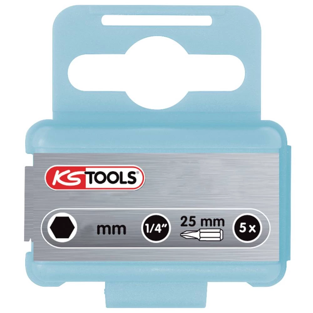 KS Tools 910.2258 šestrubni bit nehrđajući čelik V2A nehrđajući C 6.3 5 St. slika