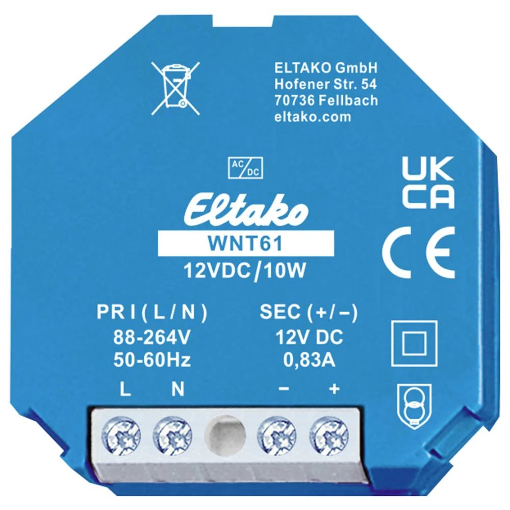 Eltako WNT61-12VDC/10W preklopno napajanje 12 V 1 A 10 W slika