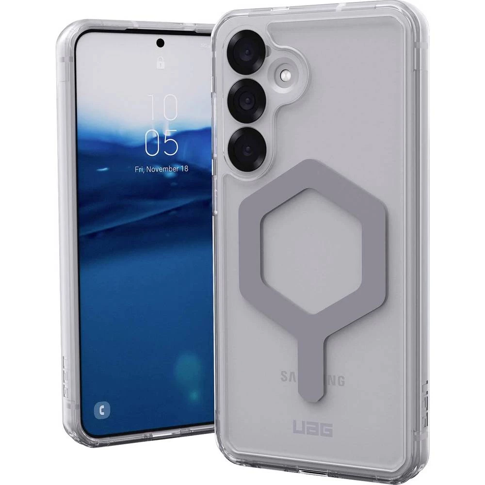 Urban Armor Gear Plyo Pro stražnji poklopac za mobilni telefon Samsung Galaxy S25+ prozirna, srebrna induktivno punjenje slika