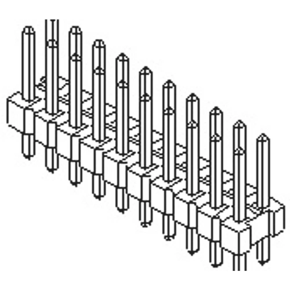 Molex standardna letva s muškim kontaktima Broj redova: 2 10897122 1 St. Bulk slika
