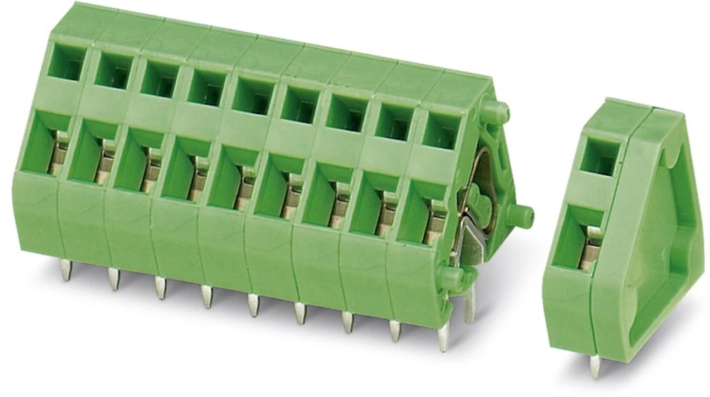 Opružna blok stezaljka 0.50 mm broj polova: 12 ZFKDSA 1-3,81-12 Phoenix Contact zelene boje 50 kom. slika