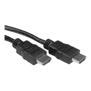 Value HDMI priključni kabel HDMI A utikač 10.00 m crna 11.99.5546 sa zaštitom HDMI kabel slika