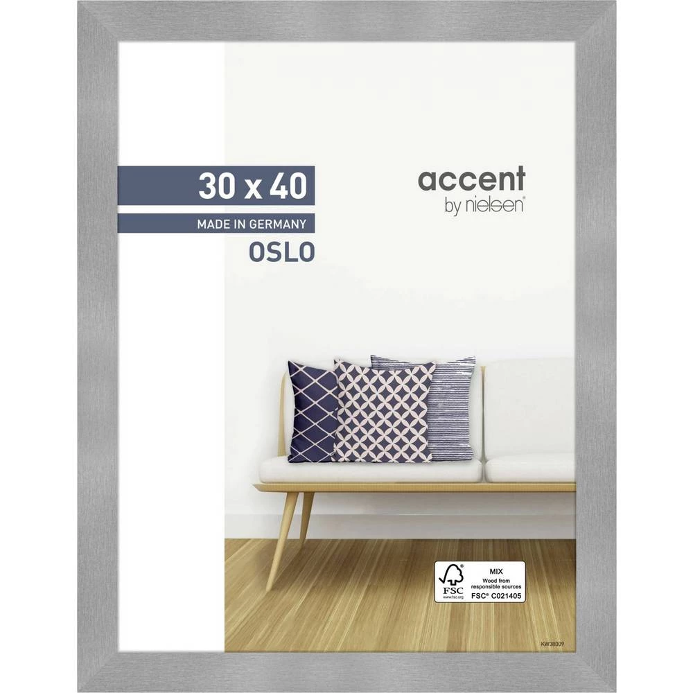 Nielsen Design 299278 izmjenjivi okvir za slike Format papira: 30 x 40 cm srebrna slika