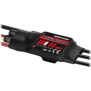 Hobbywing Skywalker V2 60A regulator leta za brushless modele aviona Opteretivost (maks. A): 80 A slika