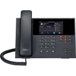 Telefonski sustav, VoIP Auerswald COMfortel D-400 Responder, Handsfree, PoE, Priključak za slušalice Dodirni zaslon u boji Crna