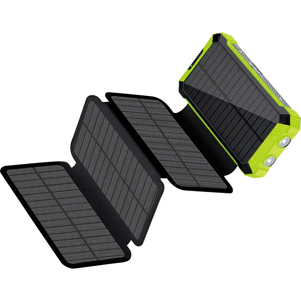 RealPower REALPOWER PB-20000 Solar powerbank (rezervna baterija) 20.000 mAh zelena slika