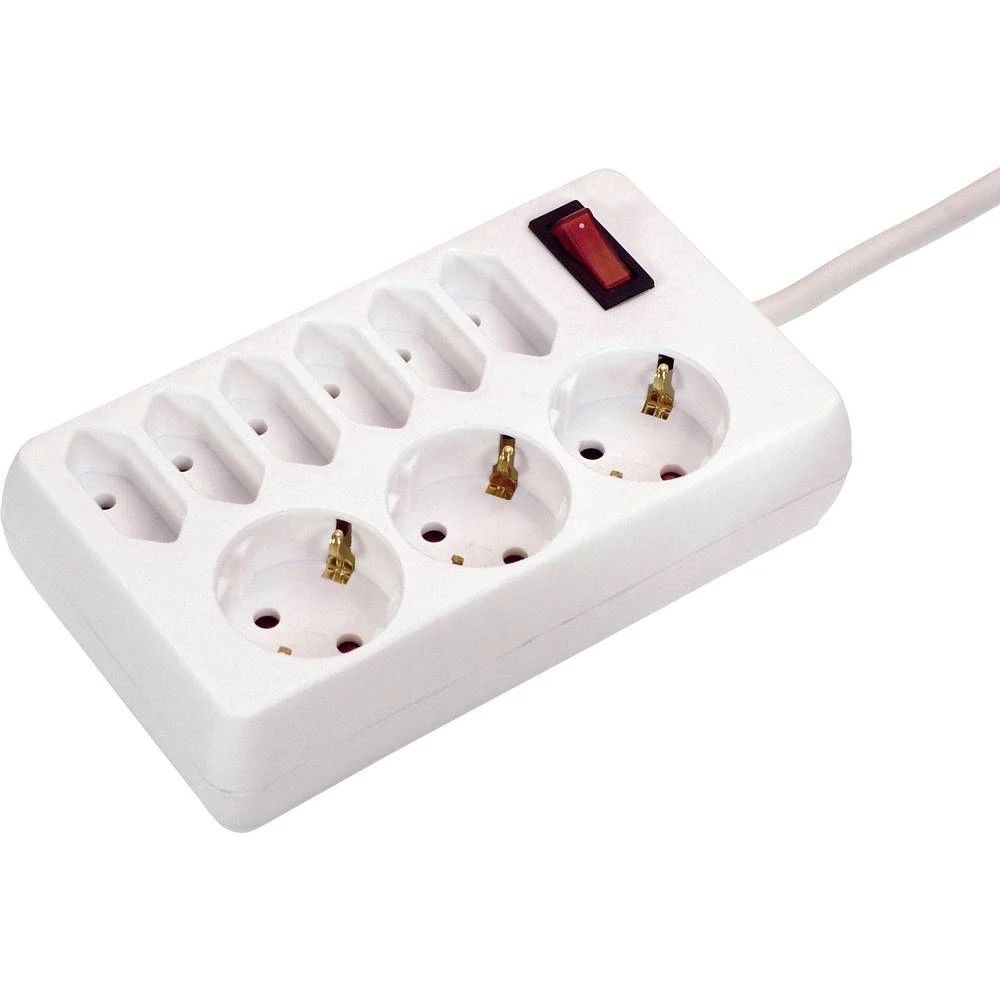 Razdjelna letva s prekidačem Utičnica as - Schwabe 39011 slika