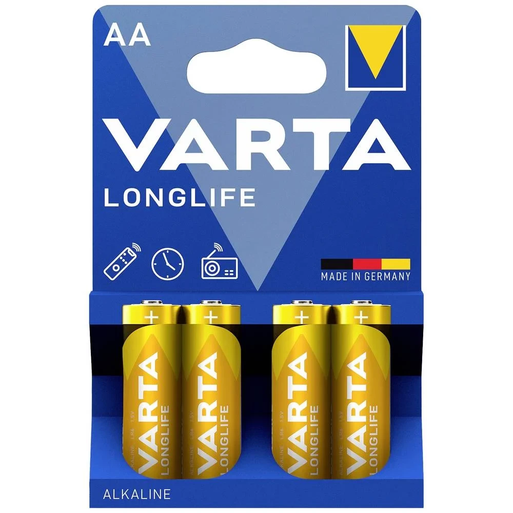 Varta LONGLIFE AA Bli 4 mignon (AA) baterija alkalno-manganov 2800 mAh 1.5 V 4 St. slika