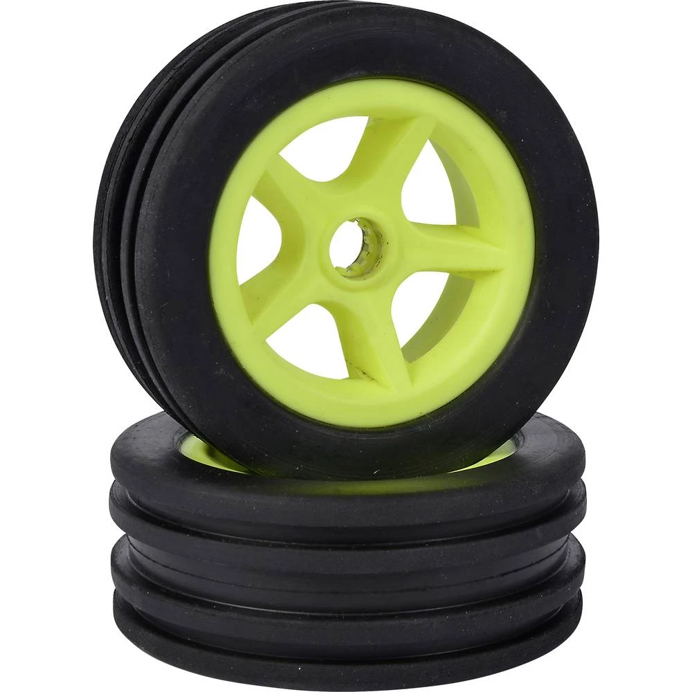 Carson Modellsport 1:10 buggy kompletni kotači 5 krakova neonsko-žuta 4 St. slika