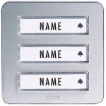 m-e modern-electronics 41082 bežično zvono odašiljač osvjetljeno, s natpisnom pločicom