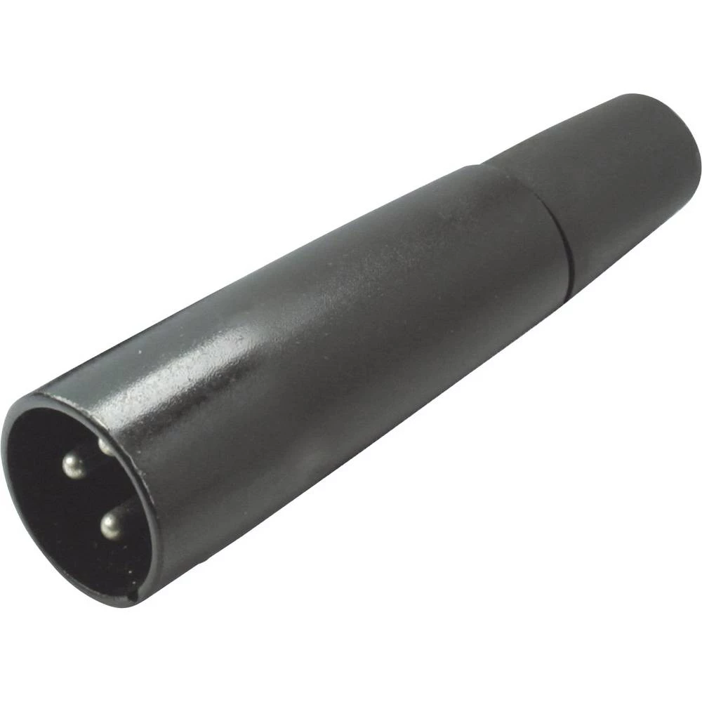 XLR utični konektor Ravni muški konektor Broj polova: 3 Crna Kash 1 ST slika