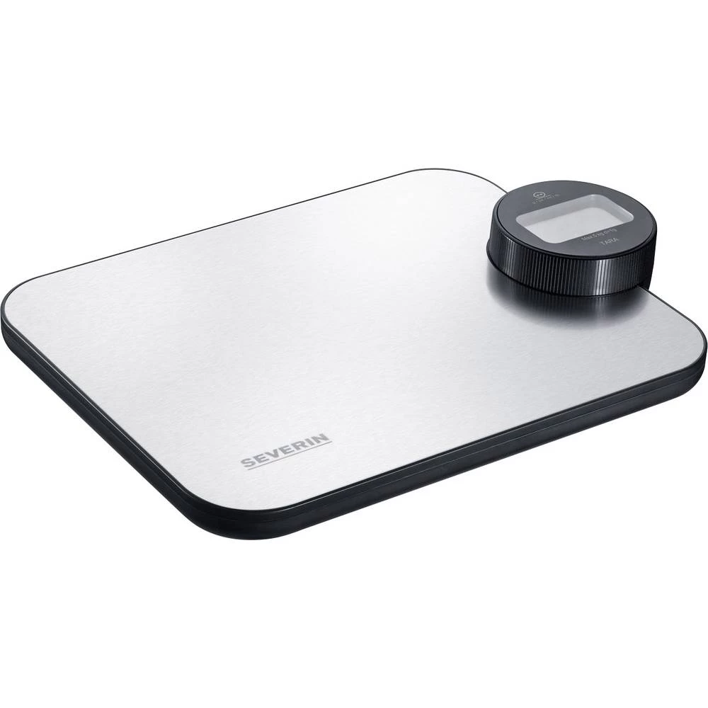 Kuhinjska vaga Severin KW 3671 Opseg mjerenja (kg)=5 kg Plemeniti čelik (brušeni), Crna slika