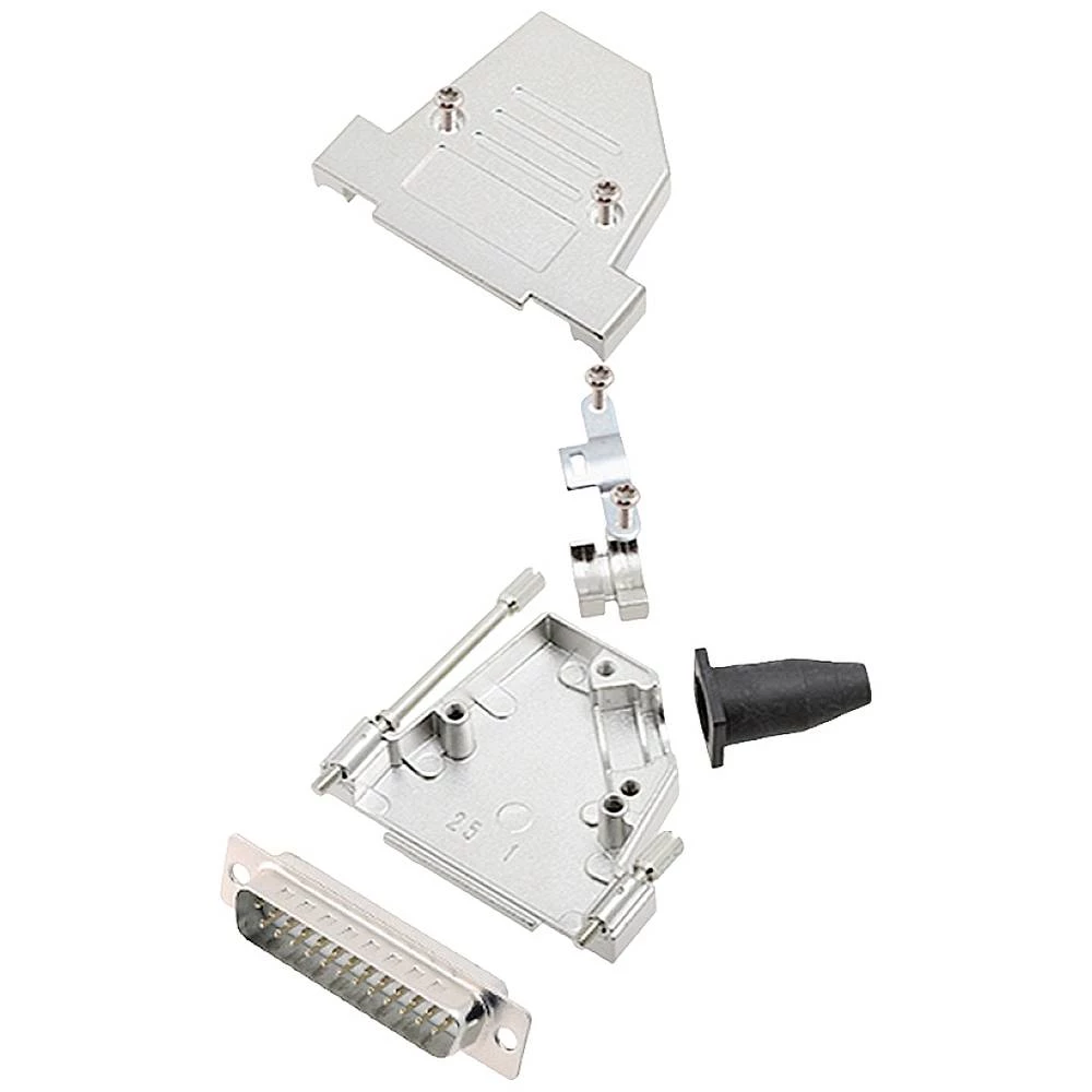 Komplet D-SUB pinskih konektora 45 ° Broj polova: 25 Lemni kup encitech DTSL25-LJSRG-S-DBP-W-K 1 ST slika