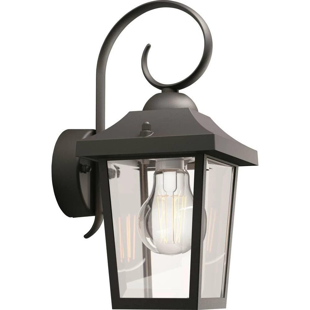 Philips LED Buzzard Wandleuchte 1x60W 230V 8718696156797 zidna svjetiljka žarulja E27 crna slika