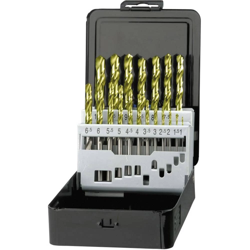 HSS Metal-spiralno svrdlo-komplet 19-dijelni Heller 23299 9 Kobalt Cilinder 1 Set slika